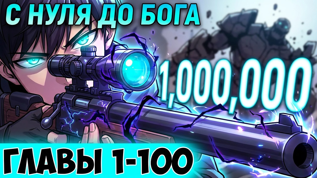 Сильнейший Снайпер с ПРОКЛЯТЫМ оружием  | Главы 1- 100 #озвучкаманги