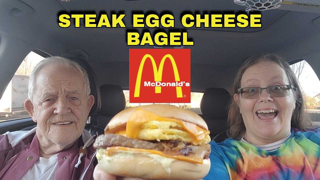 McDonald's Steak Egg Cheese Bagel Review #fastfoodreview #foodreview #mcdonalds #fastfood #tastetest