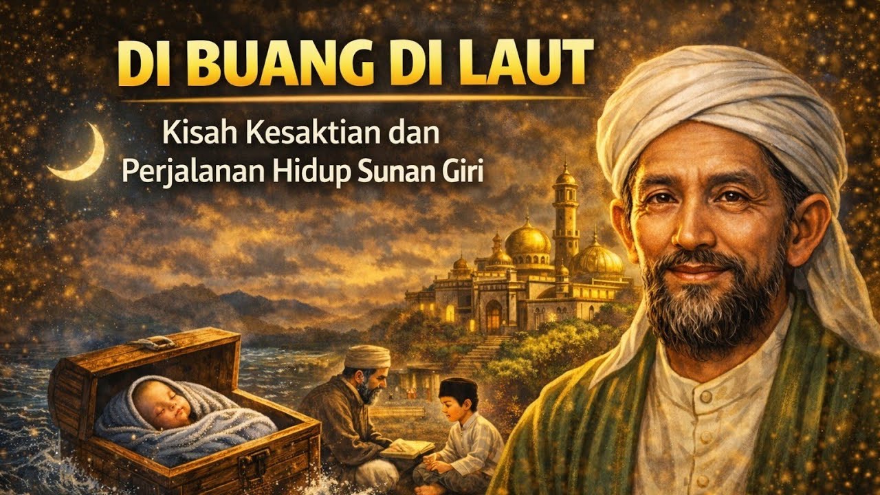 KISAH PERJALANAN HIDUP SUNAN GIRI | DIBUANG SAAT BAYI HINGGA MENJADI RAJANYA PARA WALI | Wali Songo