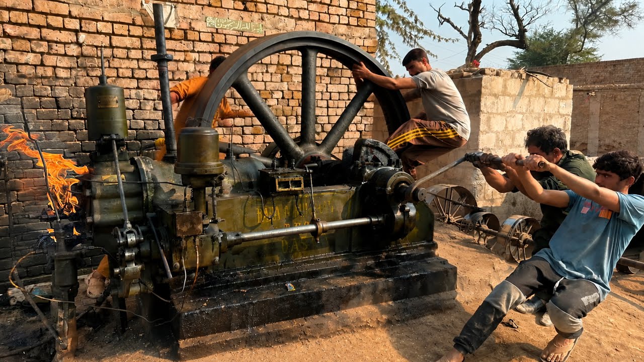 The Ruston Engine Runs Again After Complete Repair!
