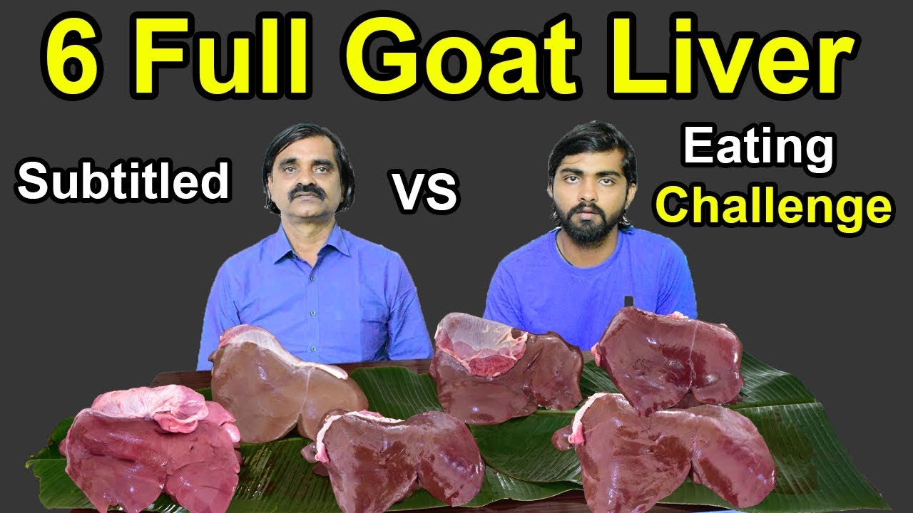 6 FULL GOAT LIVER EATING CHALLENGE | Liver Fry Recipe | Indian Eating Challenge | Saapattu Raman |