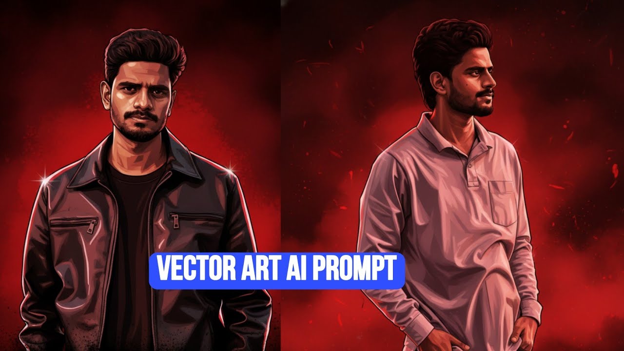 Create AI Illustrator Images in One Click with Gemini | Vector Art Prompt| Cartoon Image Prompt