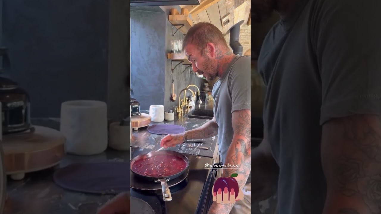 David Beckham’s Homemade Plum Jam | Cooking in the Cotswolds Garden✨️😍