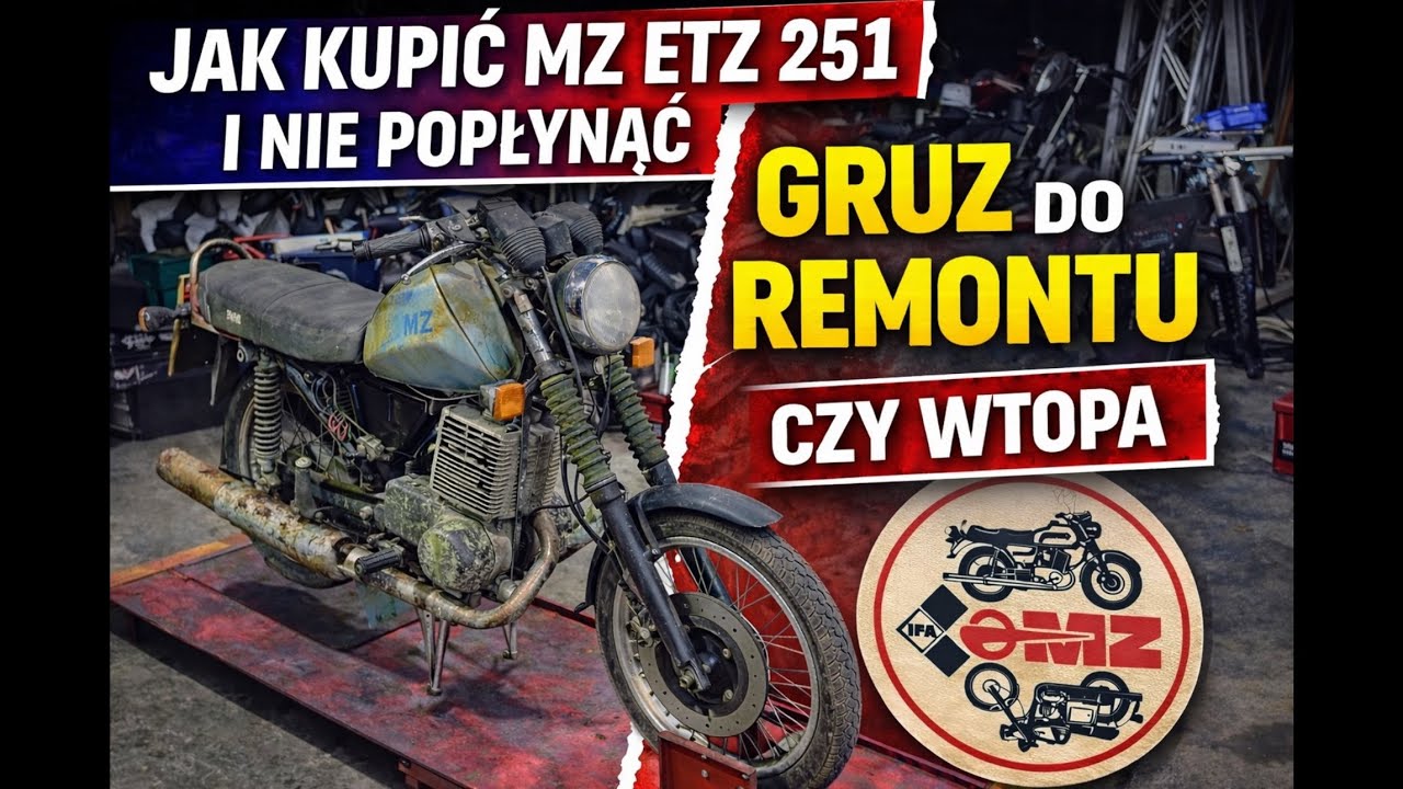 Jak kupić MZ ETZ 251 żeby nie trafić ulepa i wtopić #tajnymagazynddr 
