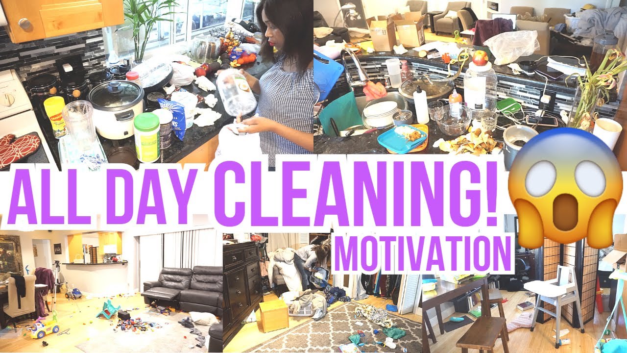 ALL DAY CLEANING MOTIVATION CLEAN WITH ME FOR THE ENTIRE DAY!