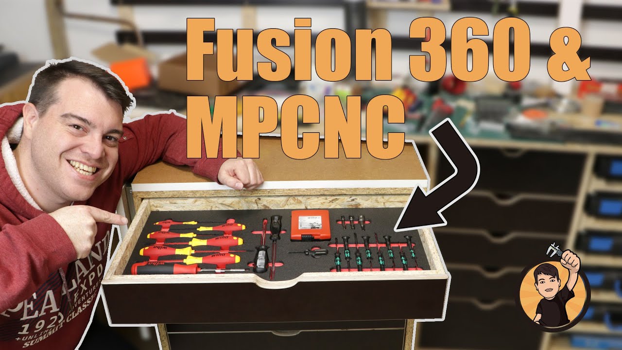 Werkzeugeinlagen mit Mostly Printed CNC und Fusion 360 - Werkzeugwagen Teil 3 | Nachdenksport