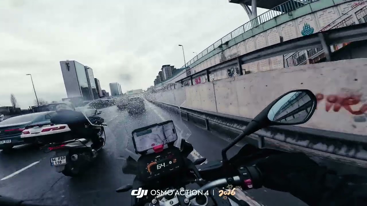 F800GS “ Istanbul traffic on a rainy day “