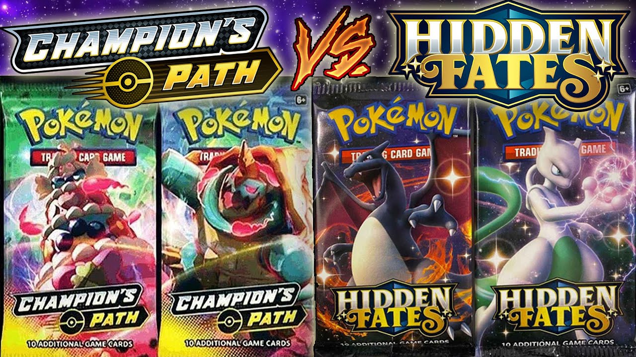 Champions Path VS Hidden Fates! Pokemon TCG SHOWDOWN!
