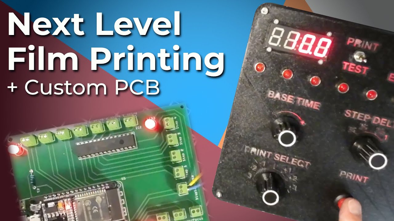 Custom Film Darkroom Timer with an ESP32 Microcontroller