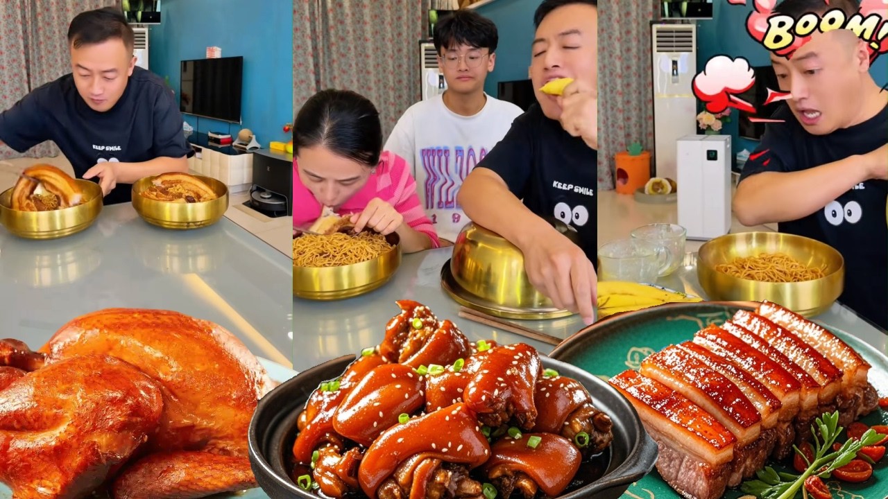 自私老公想独吞红烧肉，不料被红烧肉被我吃光，他只能饿肚子【香香和霍霍】