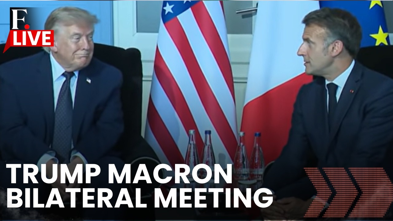 Trump Macron LIVE: US President Trump and President Macron Hold Bilateral Meeting