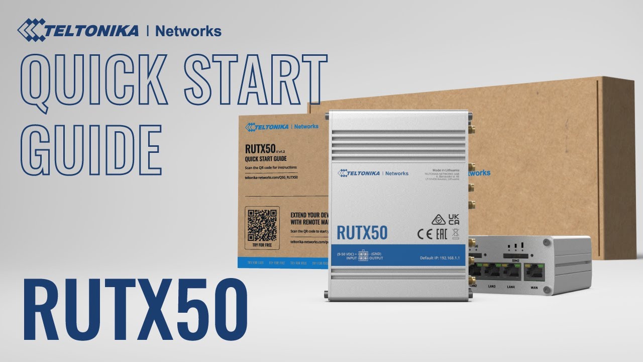 RUTX50 - Industrial 5G Router | Quick Start Guide
