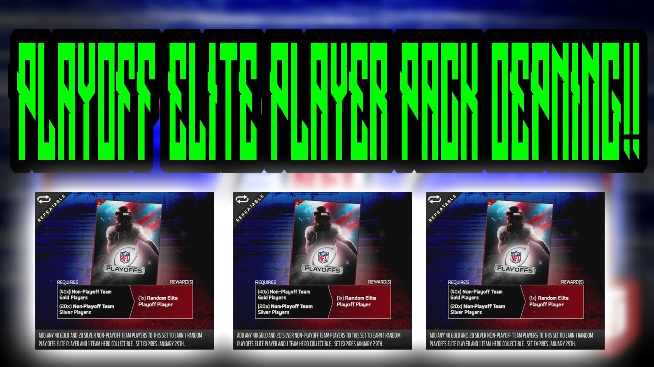 MUT 17 Elite Playoff Player Pack Opening!!!!!!