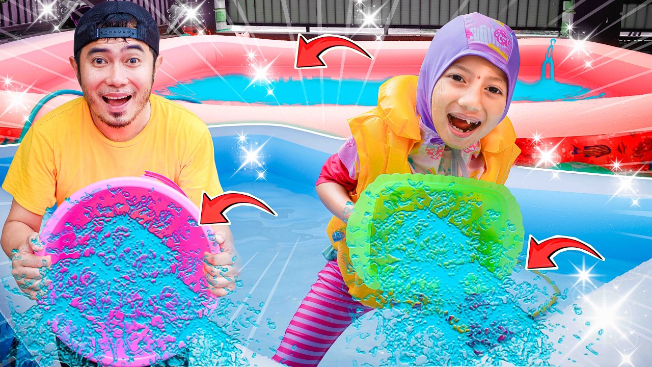 AQILA DAPAT SURPRISE KOLAM RENANG RAKSASA DARI PAPA