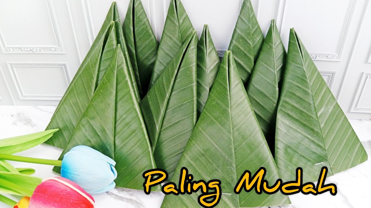 Cara Mudah Melipat Daun Pisang Untuk Tumpeng!!