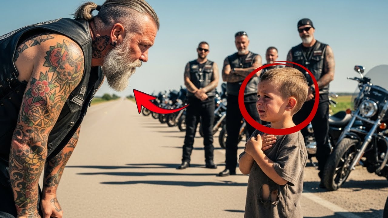 “‘Mom Won’t Wake Up!’ the Barefoot Boy Cried — And the Bikers Ran After Him.”