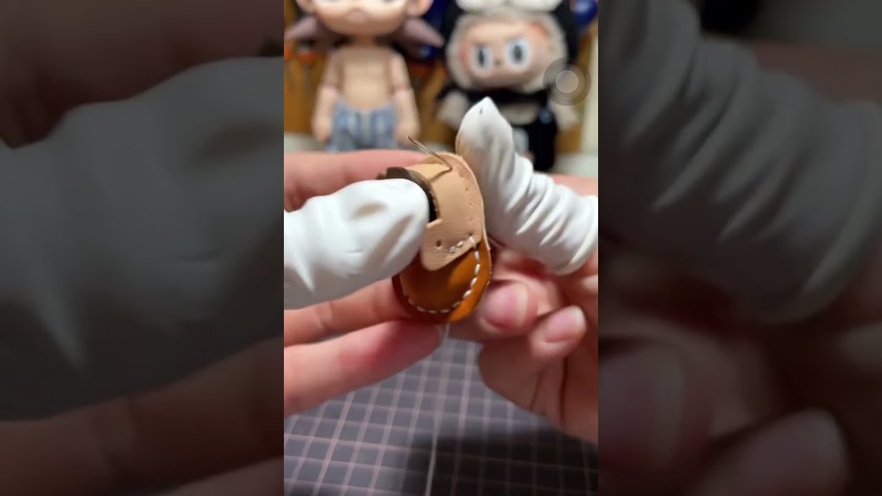 Making Tiny Leather Shoes for Dolls | Satisfying Miniature Craft 👞✨