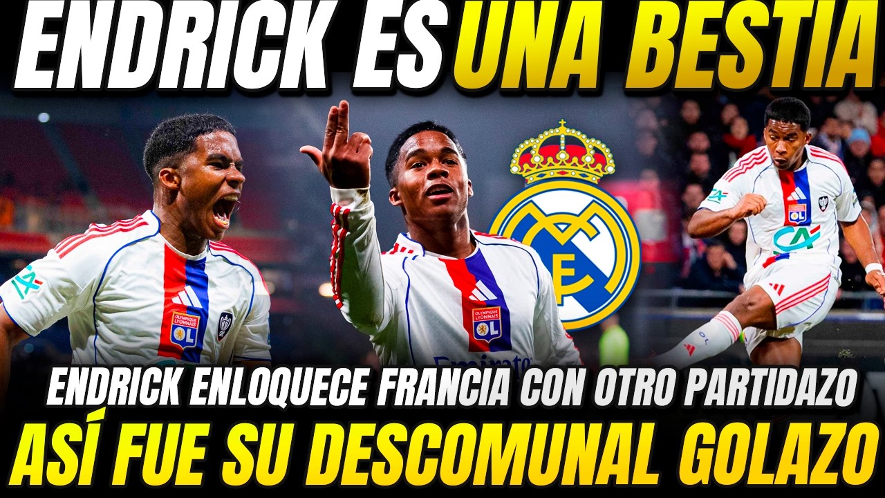 ASÍ FUE EL DESCOMUNAL GOLAZO de ENDRICK | ¡MENUDA BESTIA! PARTIDAZO y MVP | ¡DEBE VOLVER AL MADRID!