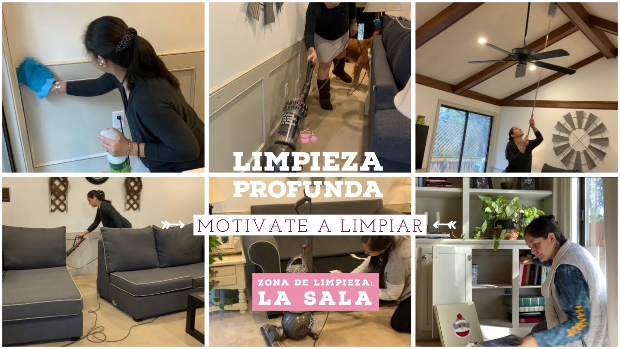 LIMPIEZA PROFUNDA DE LA SALA~RUTINA DE LIMPIEZA EFECTIVA~MOTIVATE A LIMPIAR DE UNA MANERA RÁPIDA~CMH