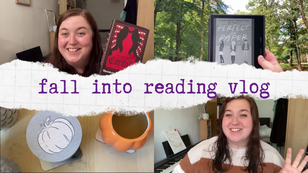 cosy autumn reading vlog 📚 fall into readathon, forest walks, spooky reads, fun ya contemporary