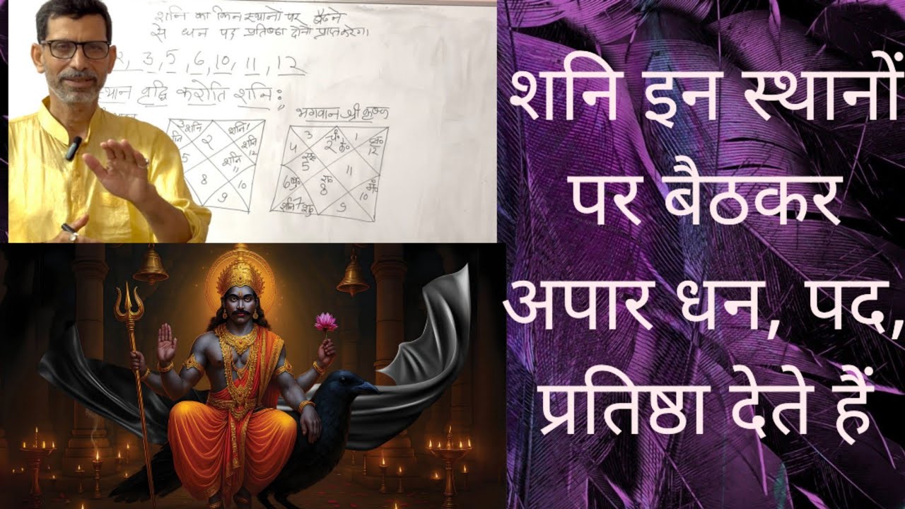 शनि कुंडली के इन स्थानों पर सबसे ज्यादा प्रभावशाली होते हैं.. Pt Shiv Kumar Tiwari