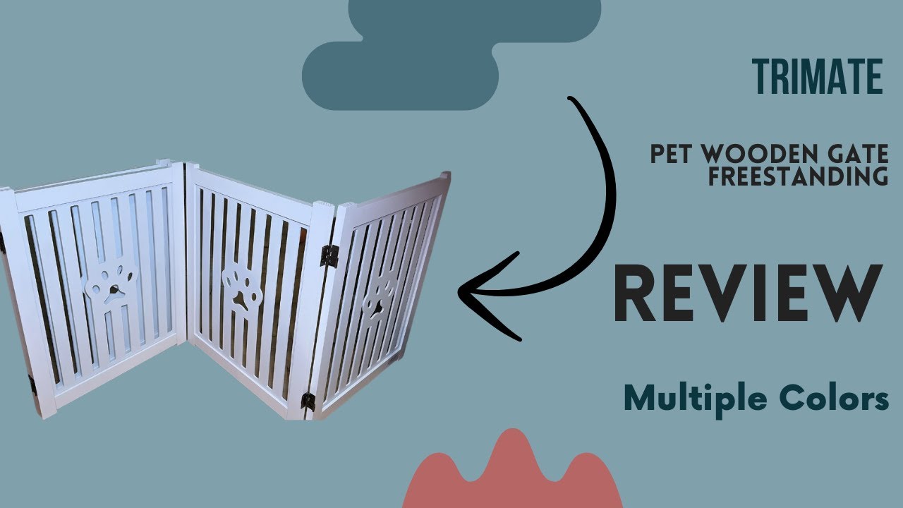 Trimate Free Standing Wooden Pet Dog Fence Gate - Product Review