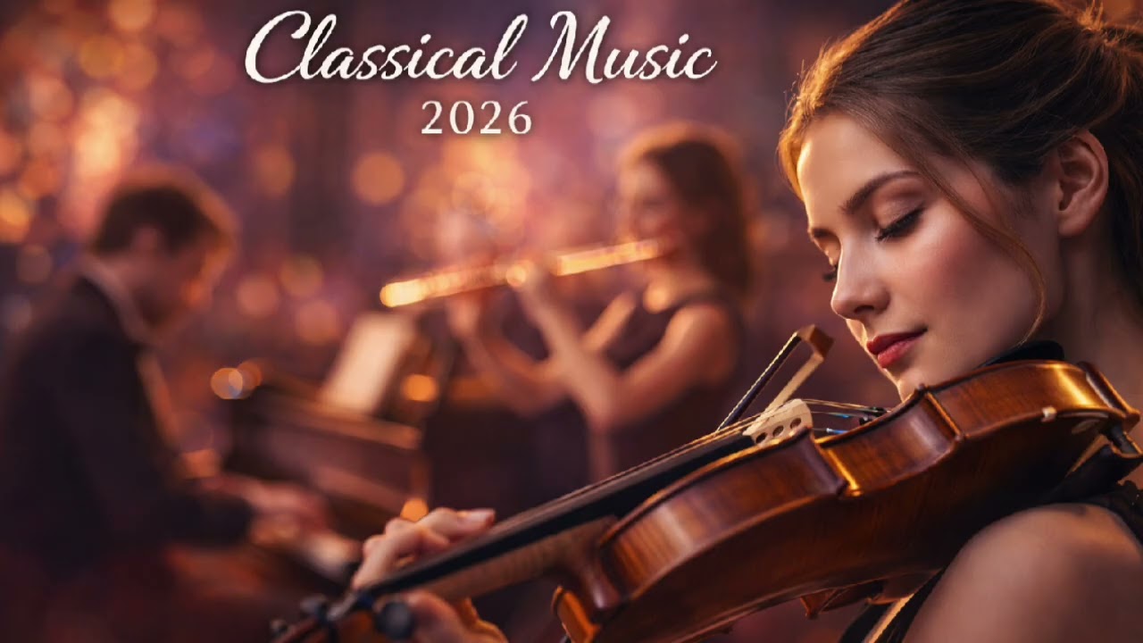 Classical Music 2026 🎻 Beautiful Violin Piano Flute Relaxing Instrumental Mix 8K