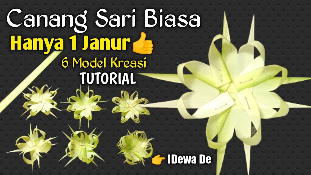 Cara Membuat Canang Sari Biasa | Dengan 1 Janur  Bisa Dikreasikan Banyak Model | Tuesan ~IDewa De