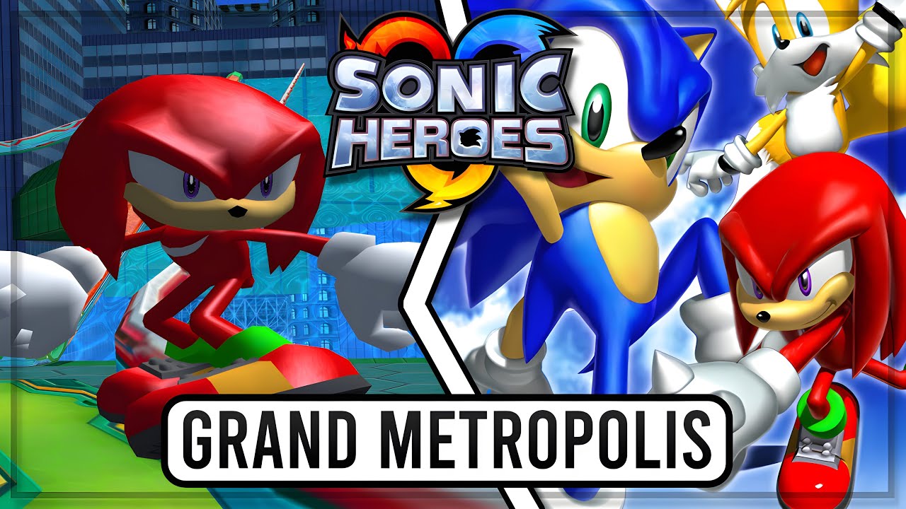 Sonic Heroes: Grand Metropolis [Team Sonic] Speedrun (4K 60FPS)