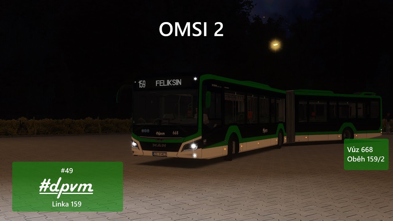 OMSI 2 #49 | Fikcyjny Szczecin linka 159 | Nový update MANů a linka 159