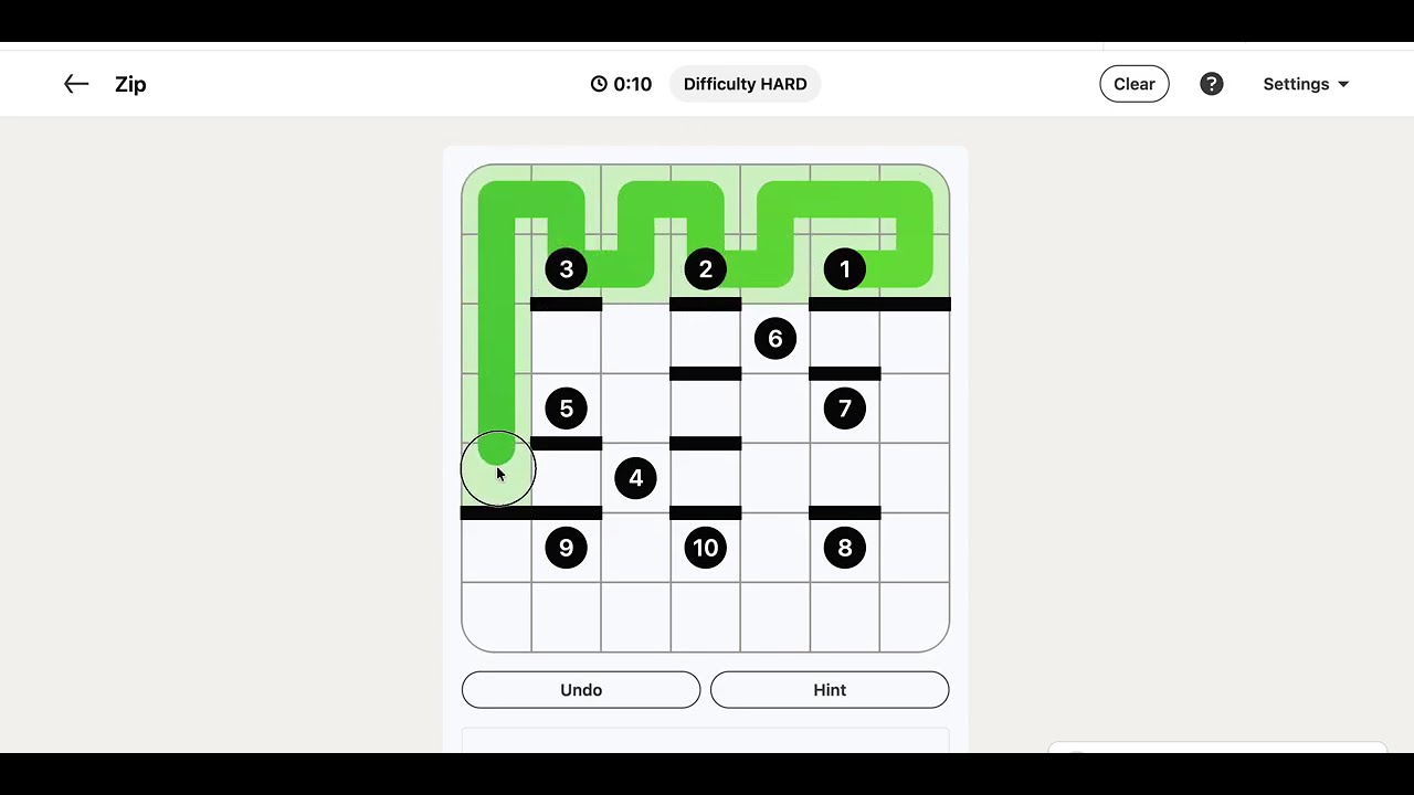 LinkedIn Zip Answer Today - Puzzle #342 | 22 February 2026