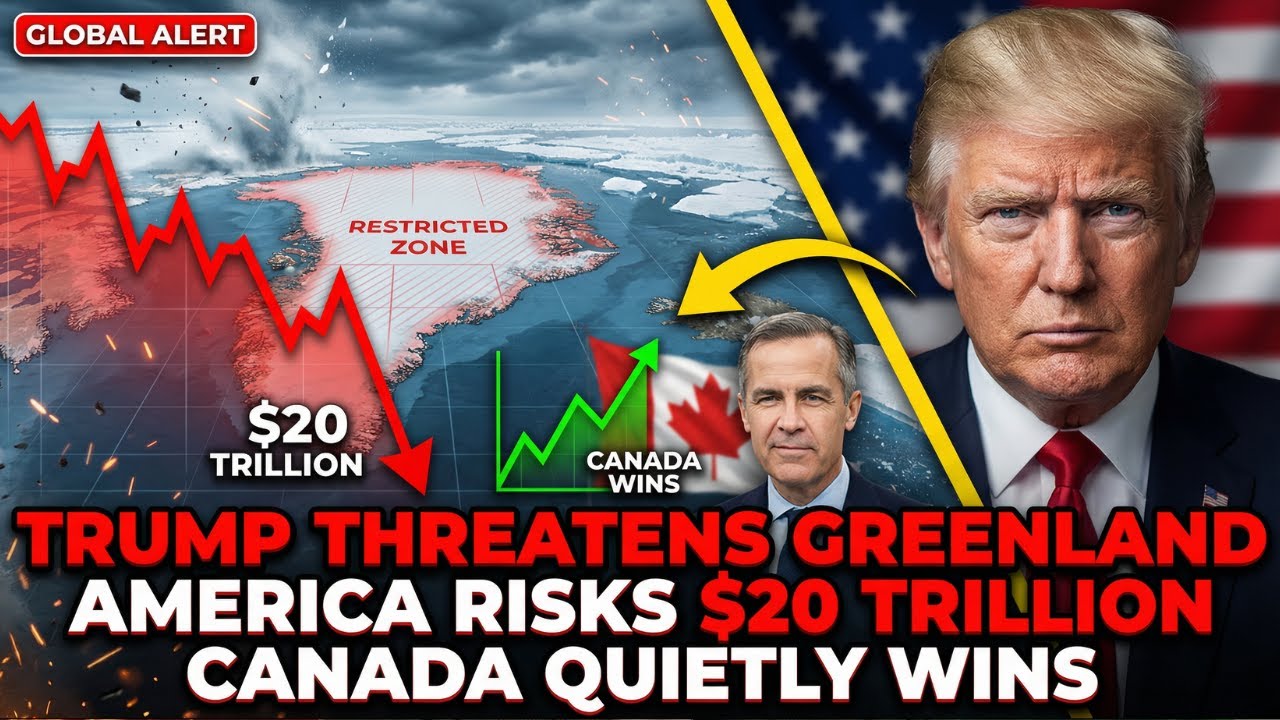 Trump Threatens Greenland — America Risks a $20 Trillion Economy, Canada Quietly Wins