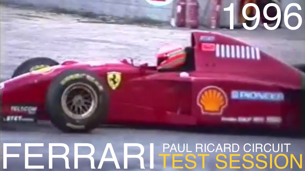 Ferrari Test Session 1996 F1 Formula One Formule1 Essais Libres Paul Ricard Circuit Race France