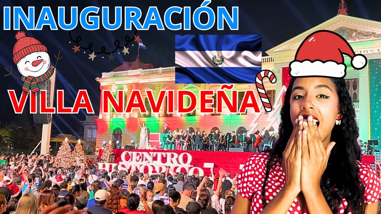 CUBANA REACCIONA  A LA INAUGURACIÓN_DE_LA_VILLA_NAVIDEÑA_DEL_CENTRO_HISTÓRICO_EN_EL SALVADOR_🇸🇻🎄