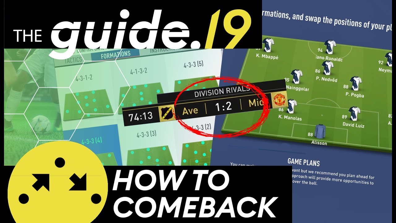 433 (4) - How to make COMEBACKS with an ULTRA ATTACKING gameplan & playstyle | FIFA 19 Guide