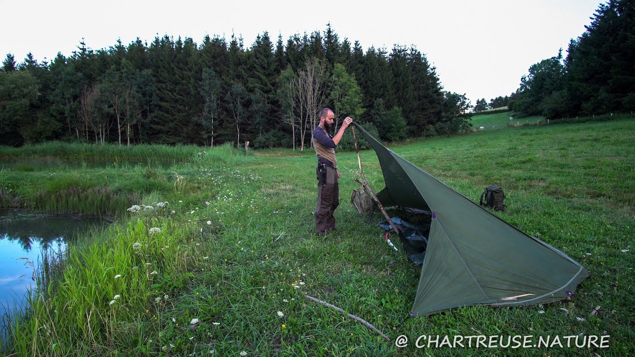 Bivouac Bushcraft à l'étang des Chartreux (version courte)