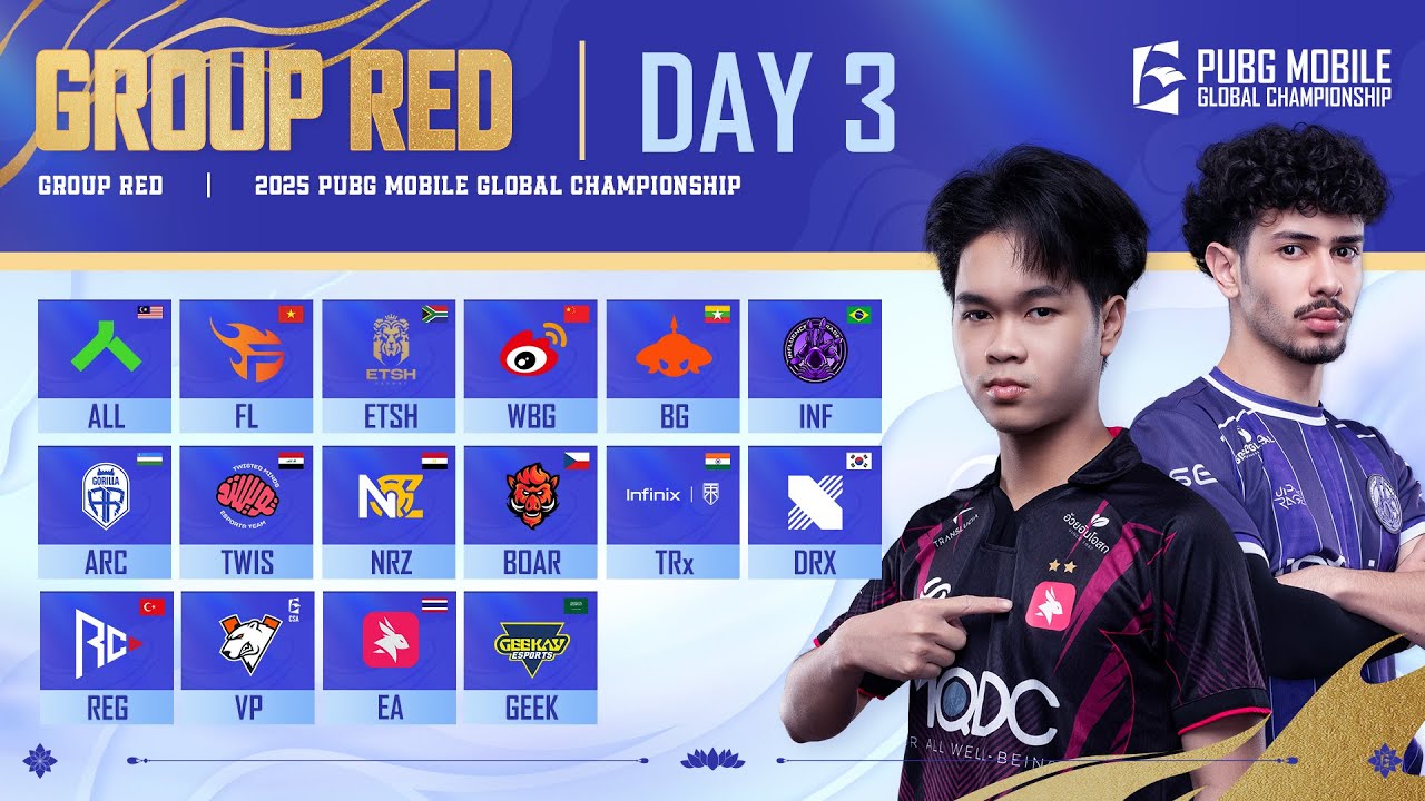 [EN] 2025 PMGC League | Group Red Day 3 | PUBG MOBILE Global Championship