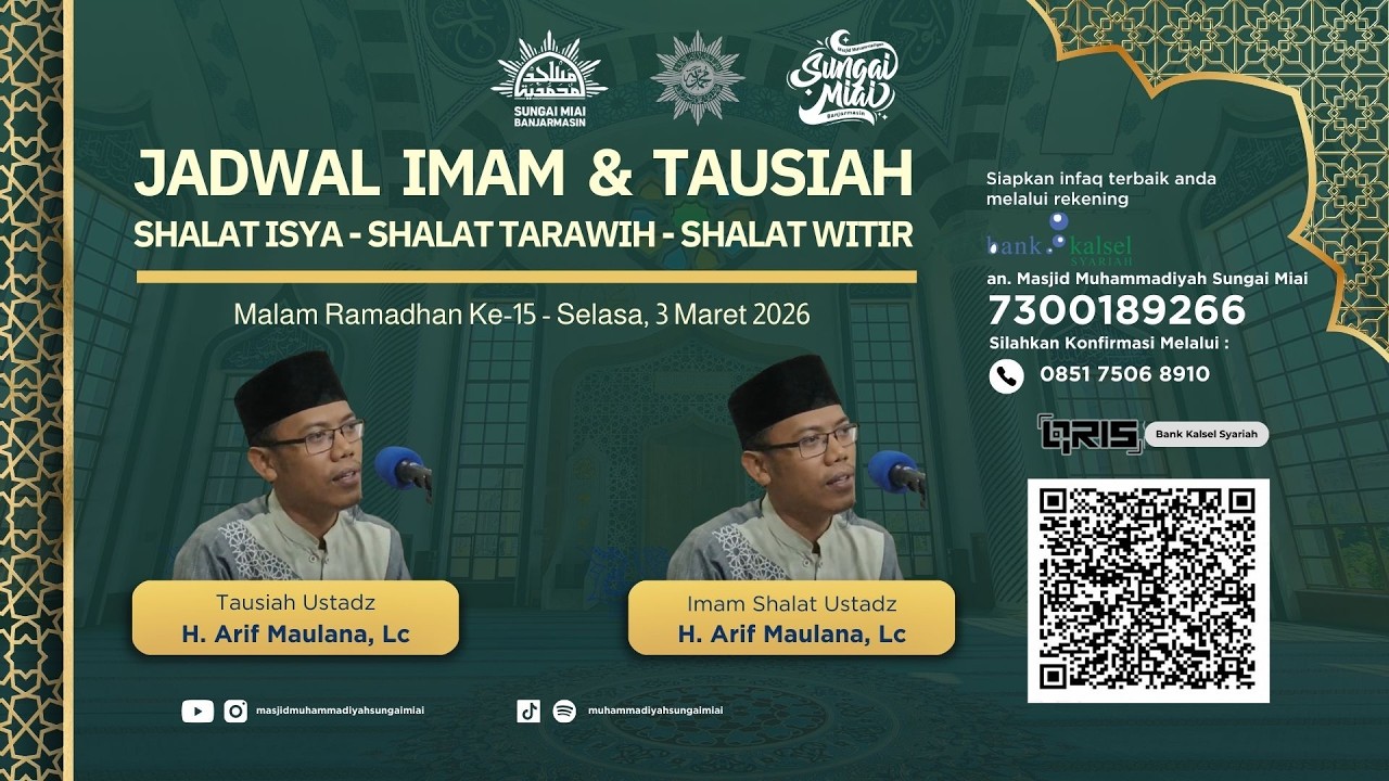 [Live] Qiyamu Ramadhan 1447 H Malam Ke-15