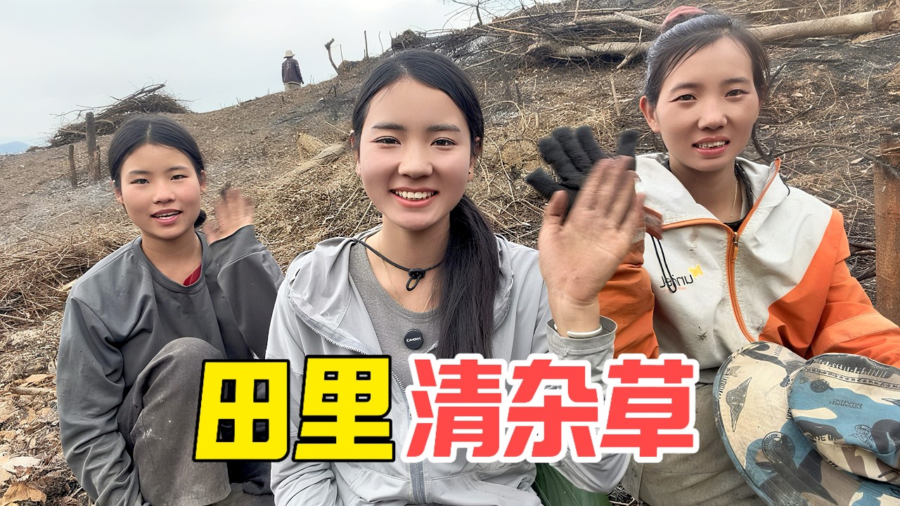 在老撾水源地蓋小木屋？阿诗和全家清理燒山雜物，竹筒當杯、溪水解渴，這才是嚮往的原始生活！