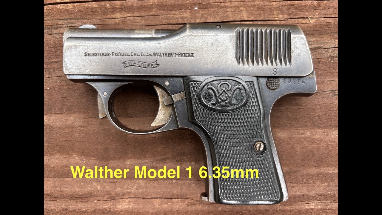 Walther Model 1, первый Walther под чрезвычайно популярный патрон 6,35 мм