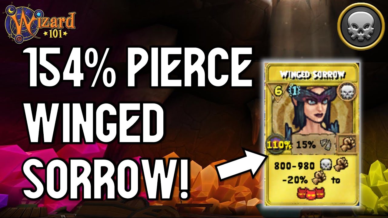 Wizard101: MAX DEATH PvP (140): The 154% PIERCE Winged!