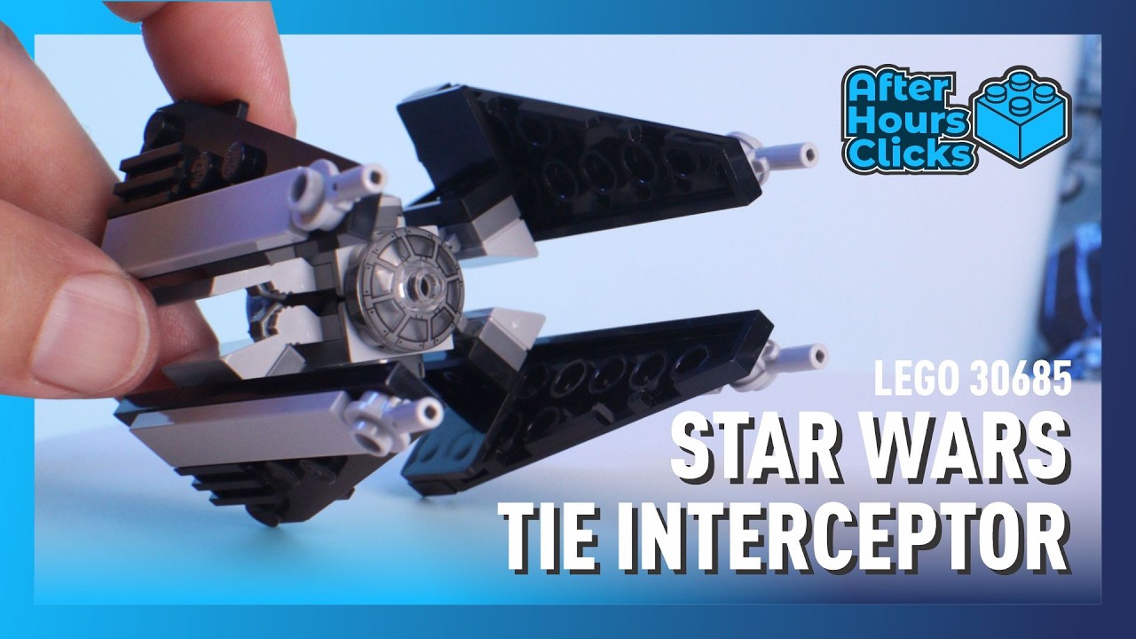 LEGO Star Wars TIE Interceptor Mini-Build - 48-Pieces #30685 (Raw Clicks ASMR)