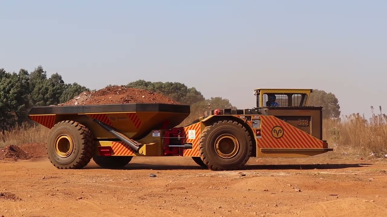 Africa's first 32 ton underground electric dump truck