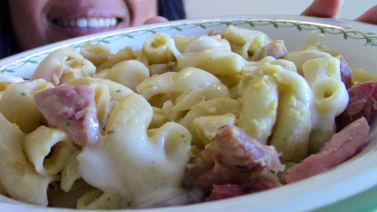 ASMR Eating Mac and cheese Eating Sounds ScorpioAnnYT