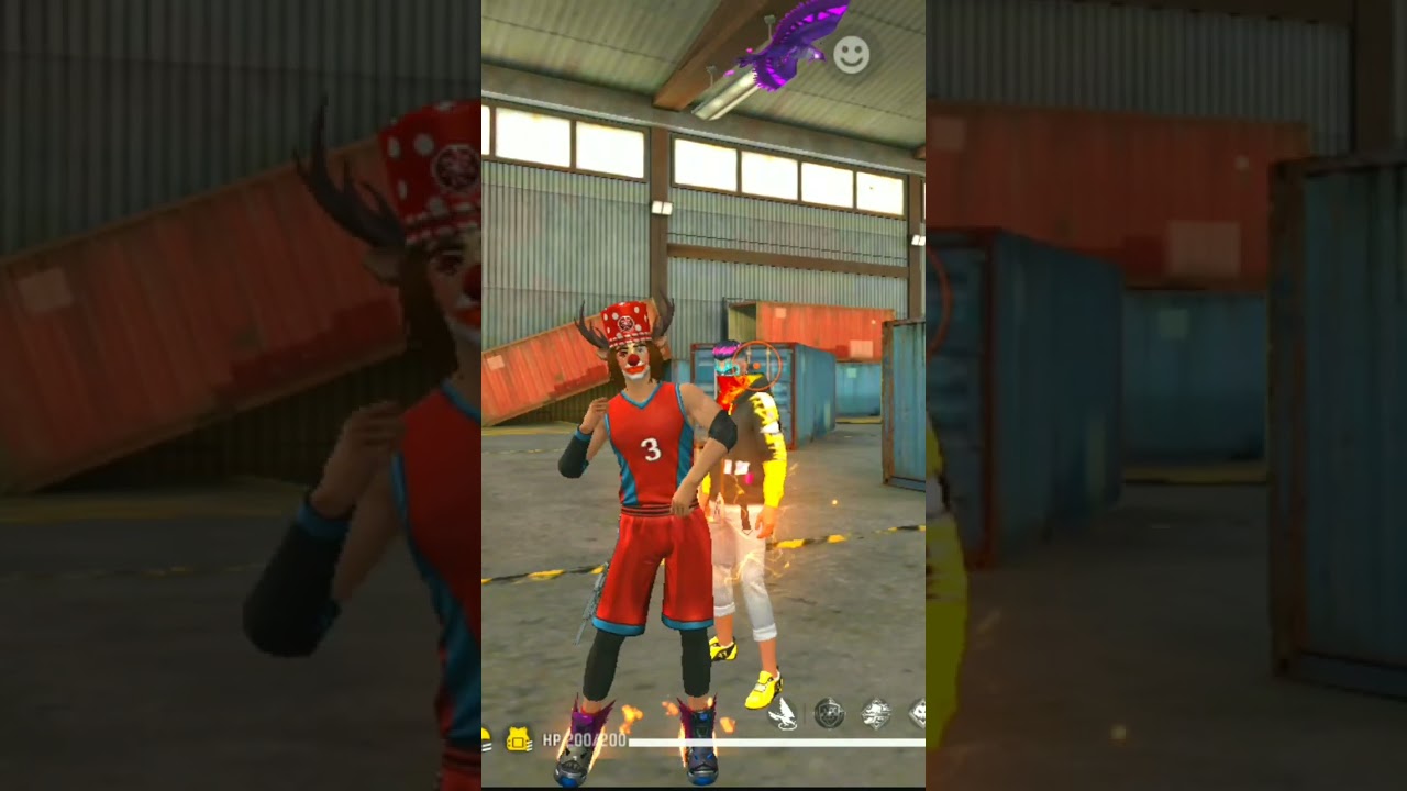DANCING EMOTE FREE FIRE FUNNY SCENE BOOYAH 😎 #shorts #youtubeshorts