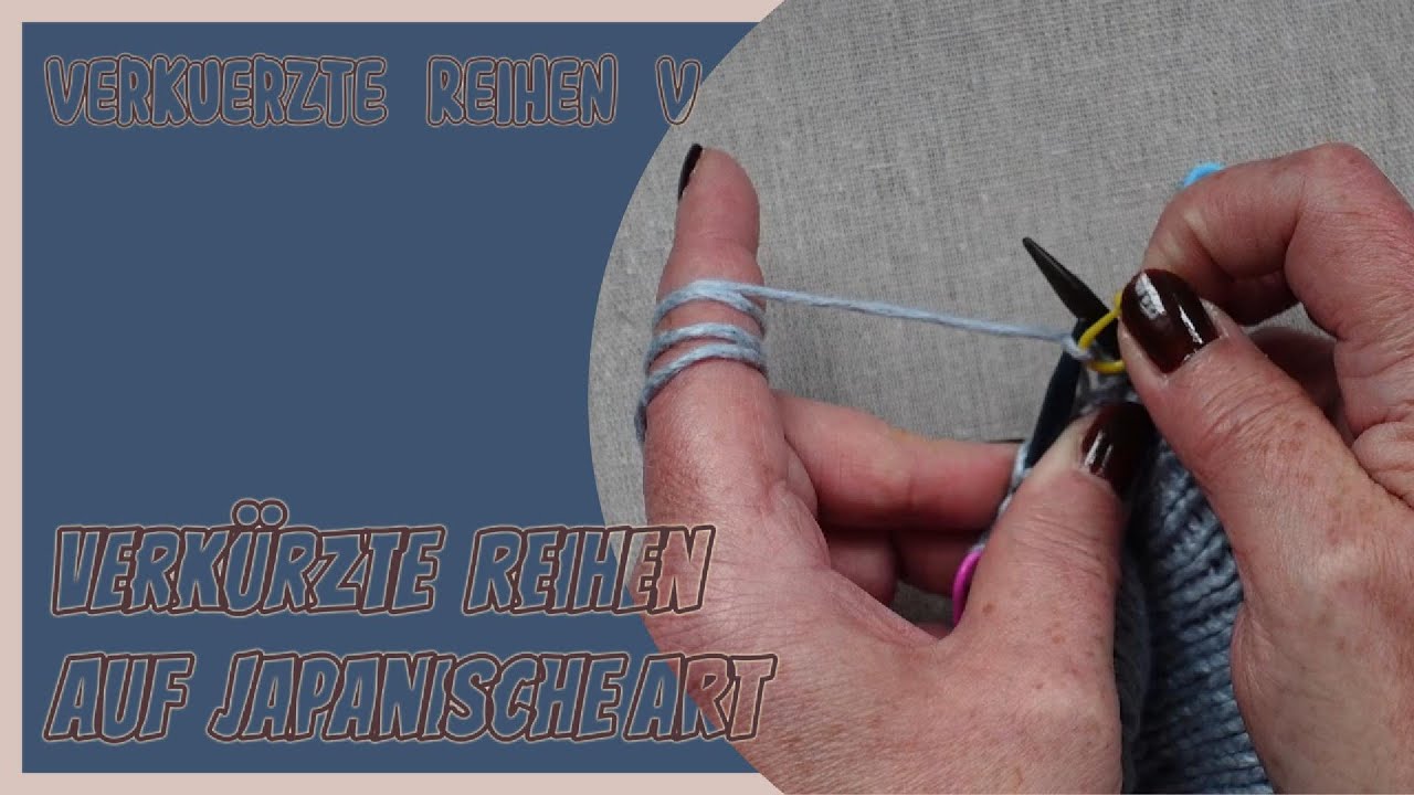 verkürzte Reihen japanisch - Japanese short rows #blackforestknitting #shortrows