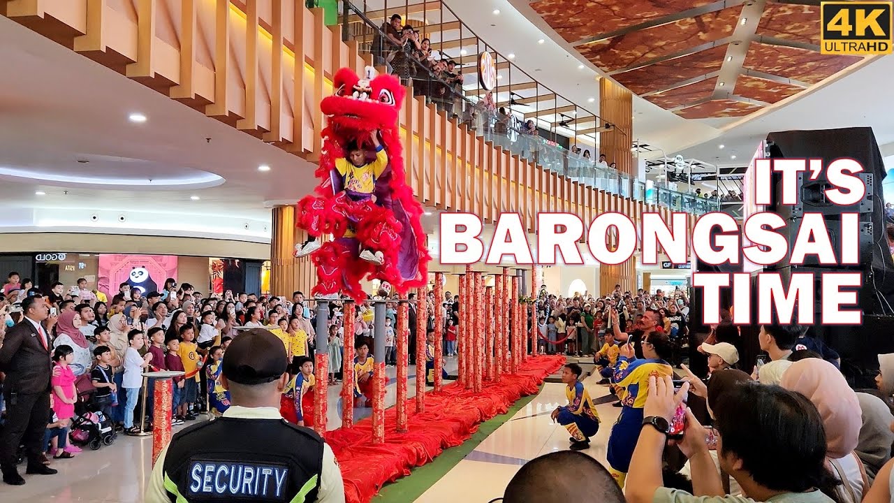 LION DANCE at Supermal Karawaci #walkingaround #barongsai #barongsaitonggak #cny2025