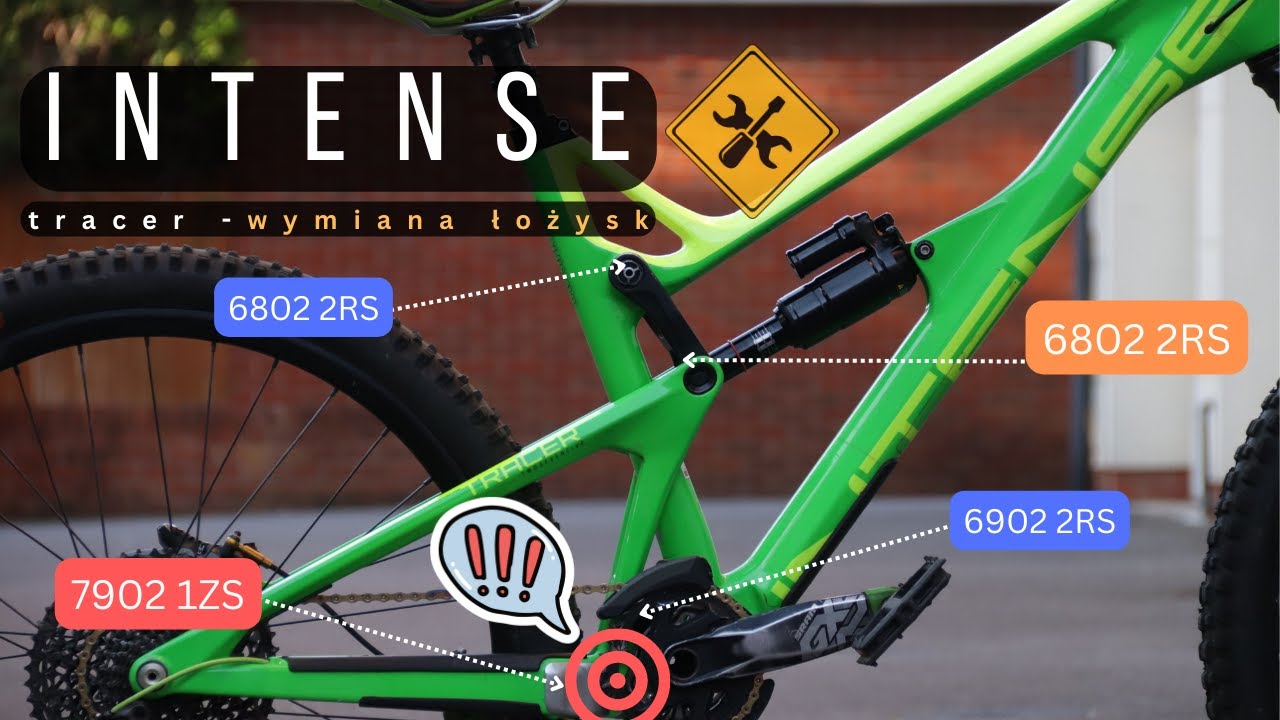 Wymiana łożysk ramy w rowerze enduro intense tracer
