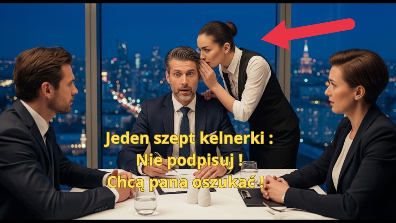 Prawie podpisał umowę życia za 40 milionów. Jedno zdanie kelnerki wszystko odwróciło !