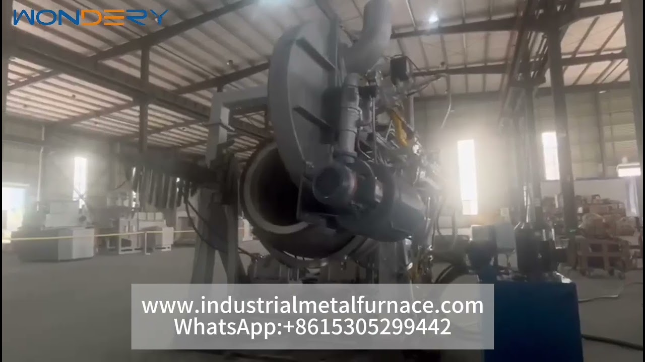 Rotary melting furnace, aluminum melting furnace for UBC cans